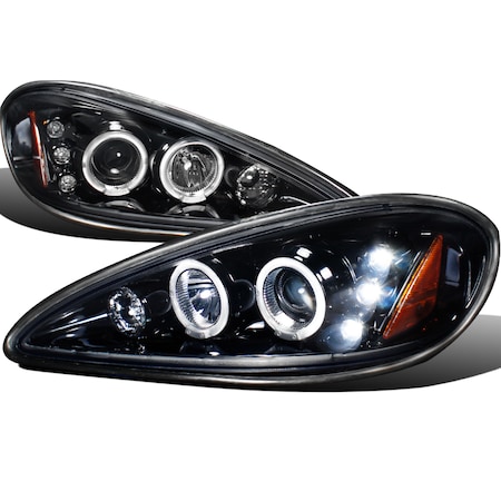 Spec-D Tuning 99-05 Pontiac Grand Am Halo LED Projector 2LHP-GAM99G-TM